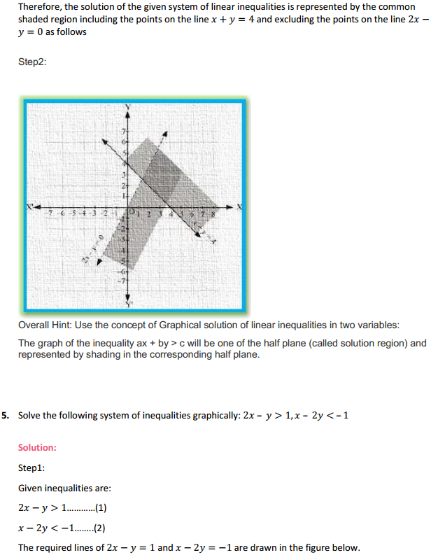 MP Board Class 11th Maths Solutions Chapter 6 Linear Inequalities Ex 6.3 5