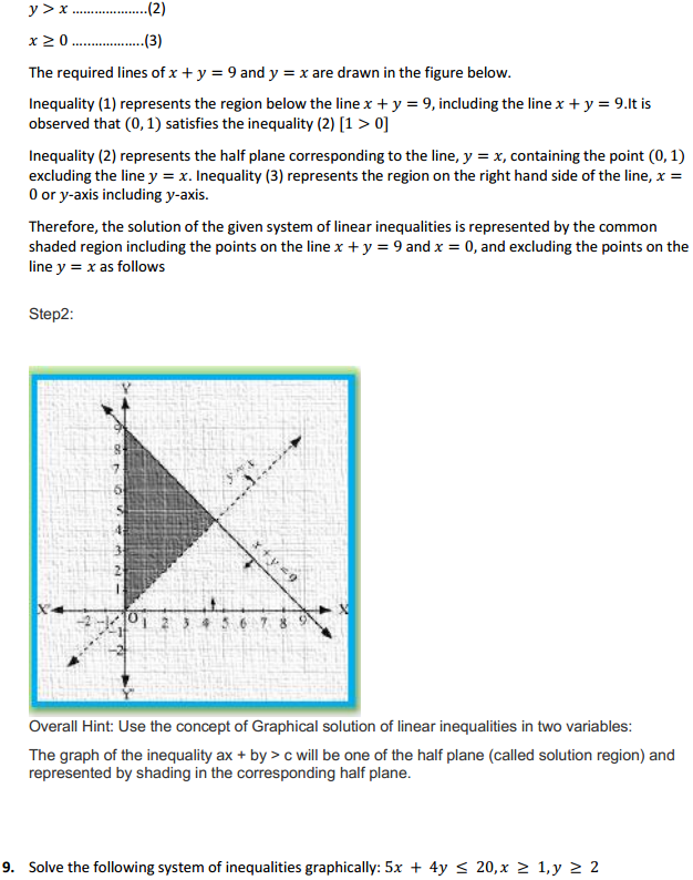 MP Board Class 11th Maths Solutions Chapter 6 Linear Inequalities Ex 6.3 9