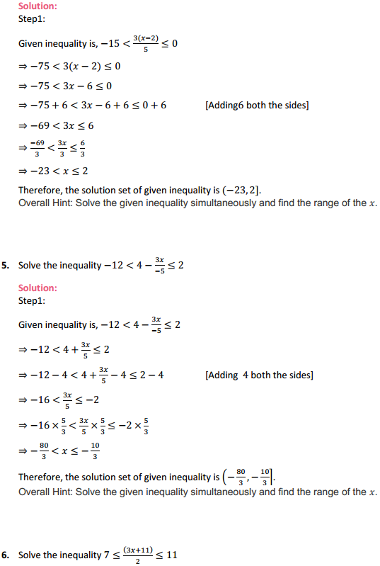MP Board Class 11th Maths Solutions Chapter 6 Linear Inequalities Miscellaneous Exercise 3