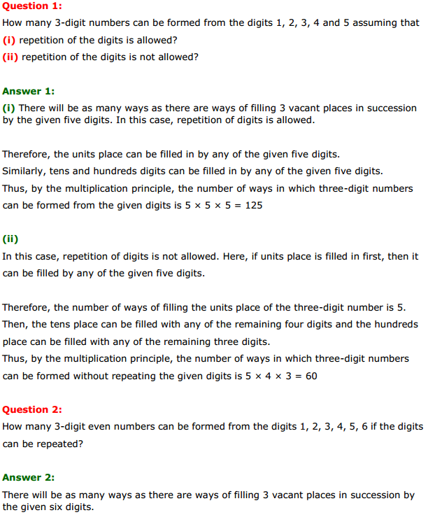 MP Board Class 11th Maths Solutions Chapter 7 Permutations and Combinations Ex 7.1 1