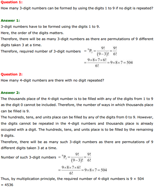 MP Board Class 11th Maths Solutions Chapter 7 Permutations and Combinations Ex 7.3 1
