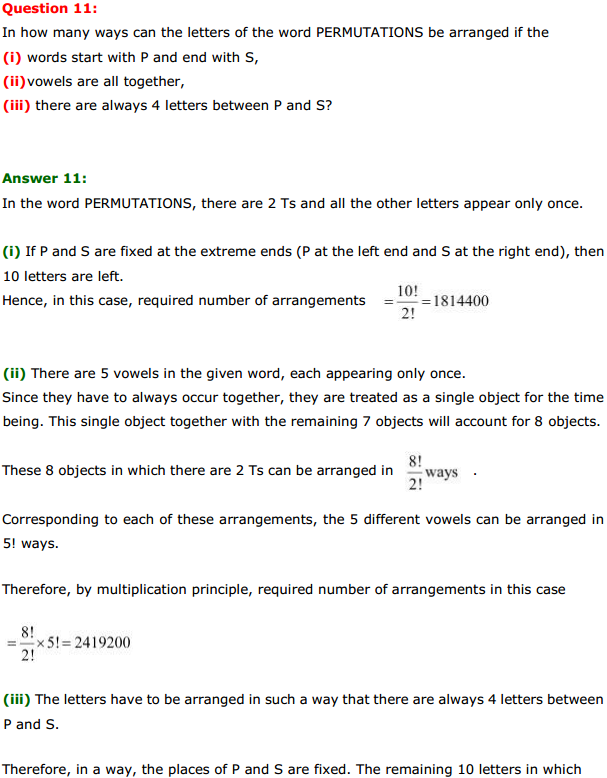 MP Board Class 11th Maths Solutions Chapter 7 Permutations and Combinations Ex 7.3 9
