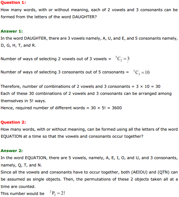MP Board Class 11th Maths Solutions Chapter 7 Permutations and Combinations Miscellaneous Exercise 1