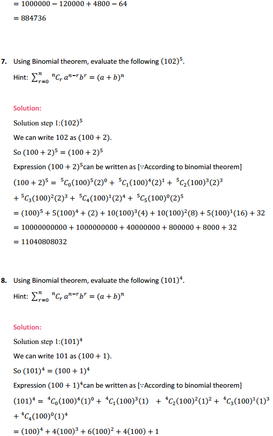 MP Board Class 11th Maths Solutions Chapter 8 Binomial Theorem Ex 8.1 4