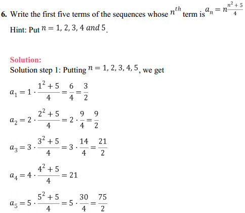 MP Board Class 11th Maths Solutions Chapter 9 Sequences and Series Ex 9.1 5