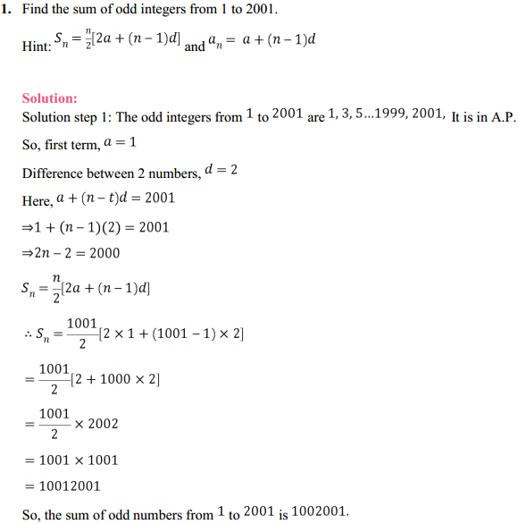 MP Board Class 11th Maths Solutions Chapter 9 Sequences and Series Ex 9.2 1