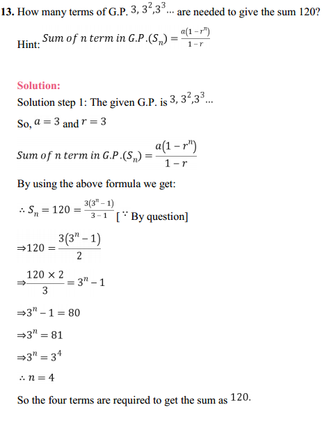MP Board Class 11th Maths Solutions Chapter 9 Sequences and Series Ex 9.3 14
