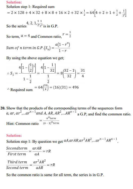 MP Board Class 11th Maths Solutions Chapter 9 Sequences and Series Ex 9.3 23
