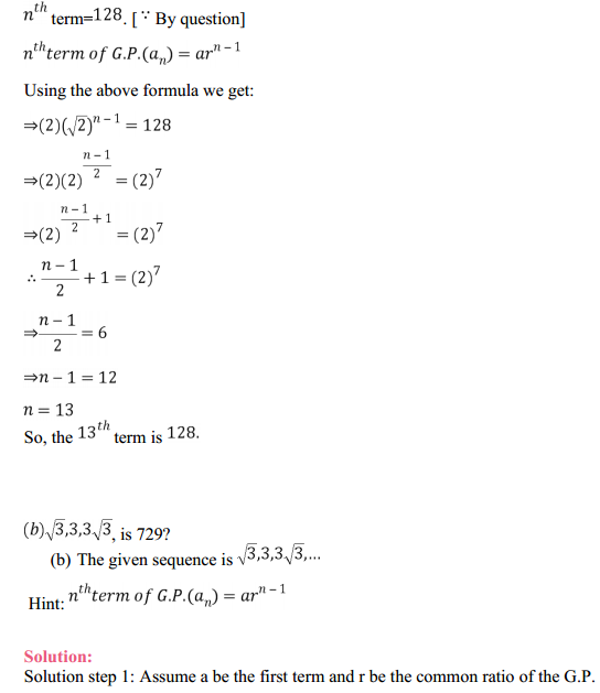 MP Board Class 11th Maths Solutions Chapter 9 Sequences and Series Ex 9.3 6