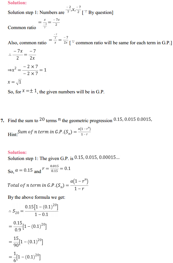 MP Board Class 11th Maths Solutions Chapter 9 Sequences and Series Ex 9.3 9