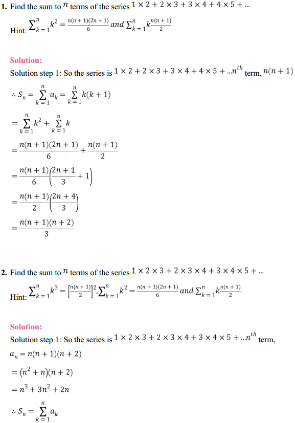 MP Board Class 11th Maths Solutions Chapter 9 Sequences and Series Ex 9.4 1