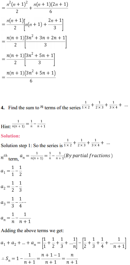 MP Board Class 11th Maths Solutions Chapter 9 Sequences and Series Ex 9.4 4