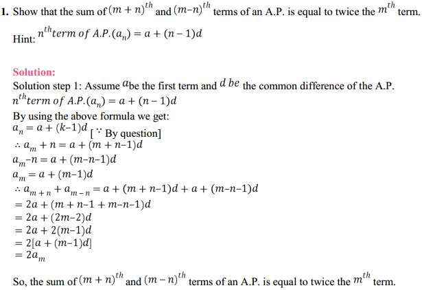 MP Board Class 11th Maths Solutions Chapter 9 Sequences and Series Miscellaneous Exercise 1