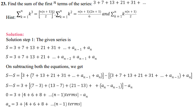 MP Board Class 11th Maths Solutions Chapter 9 Sequences and Series Miscellaneous Exercise 34