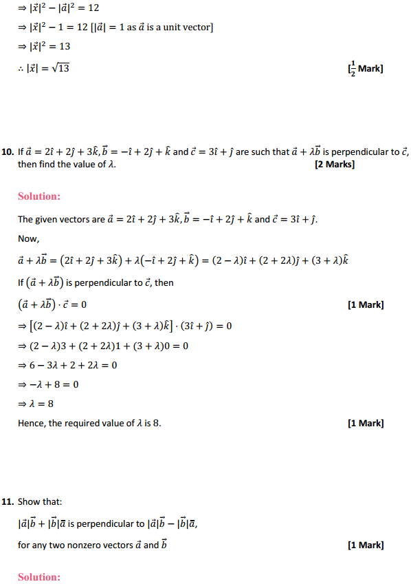 MP Board Class 12th Maths Solutions Chapter 10 Vector Algebra Ex 10.3 6