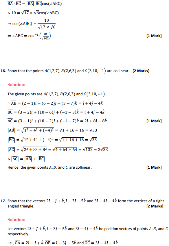 MP Board Class 12th Maths Solutions Chapter 10 Vector Algebra Ex 10.3 9