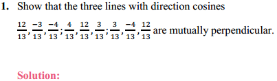 MP Board Class 12th Maths Solutions Chapter 11 Three Dimensional Geometry Ex 11.2 1