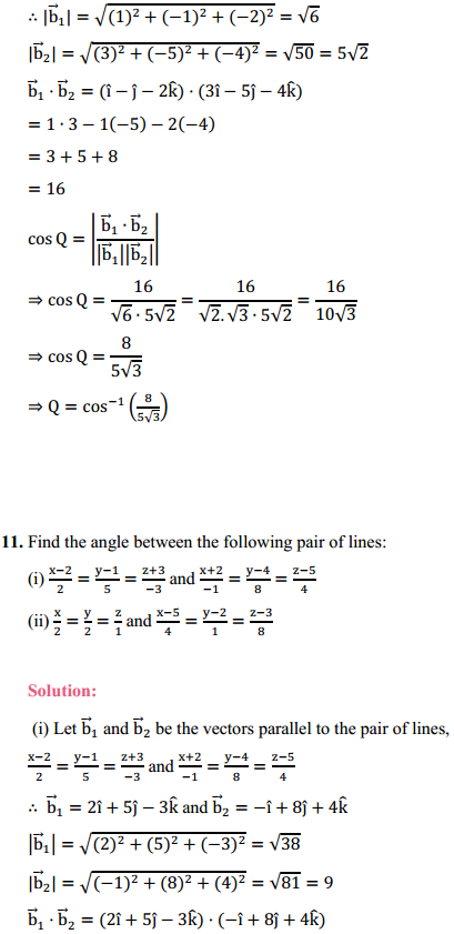 MP Board Class 12th Maths Solutions Chapter 11 Three Dimensional Geometry Ex 11.2 9