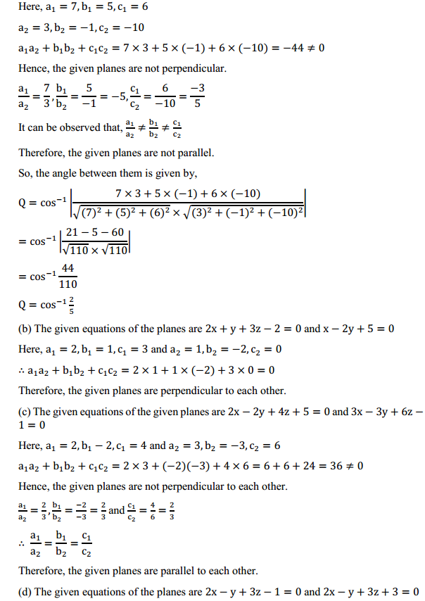 MP Board Class 12th Maths Solutions Chapter 11 Three Dimensional Geometry Ex 11.3 15