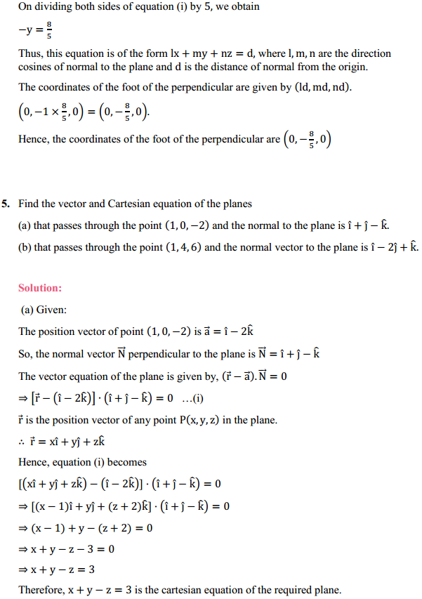 MP Board Class 12th Maths Solutions Chapter 11 Three Dimensional Geometry Ex 11.3 7