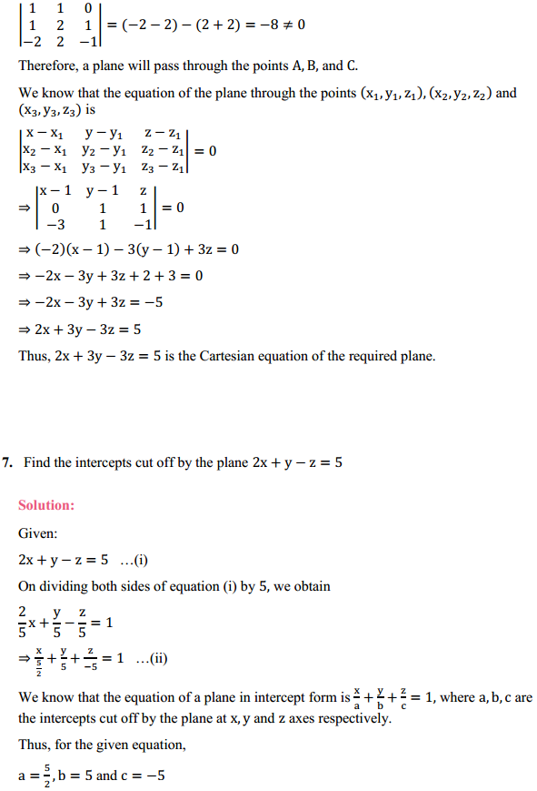 MP Board Class 12th Maths Solutions Chapter 11 Three Dimensional Geometry Ex 11.3 9