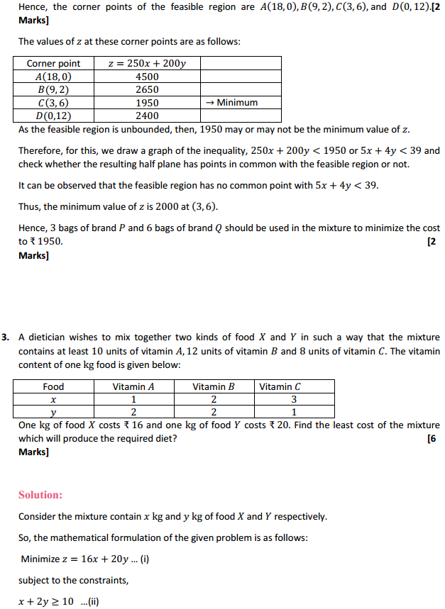 MP Board Class 12th Maths Solutions Chapter 12 Linear Programming Miscellaneous Exercise 4