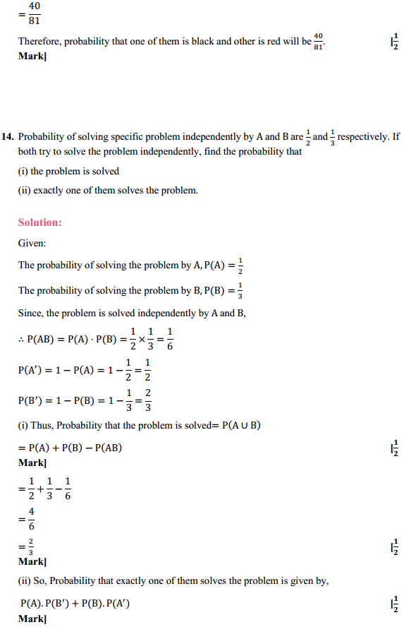 MP Board Class 12th Maths Solutions Chapter 13 Probability Ex 13.2 17