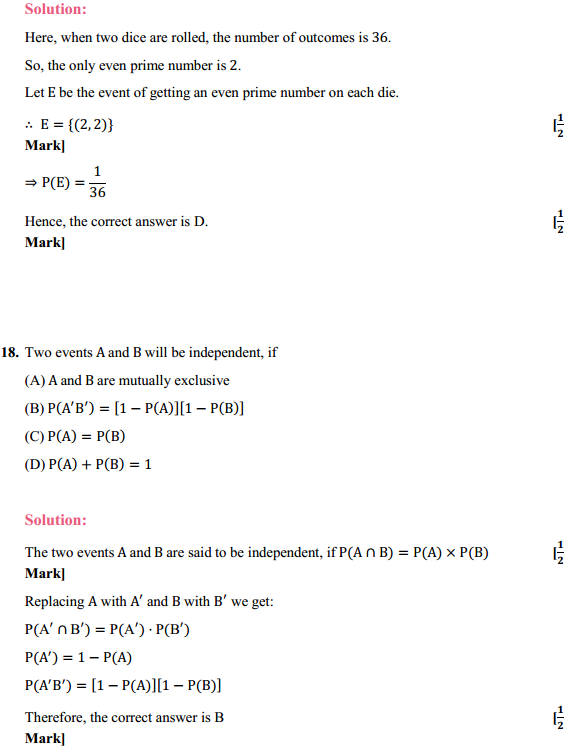 MP Board Class 12th Maths Solutions Chapter 13 Probability Ex 13.2 23