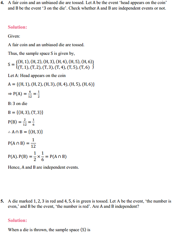 MP Board Class 12th Maths Solutions Chapter 13 Probability Ex 13.2 5