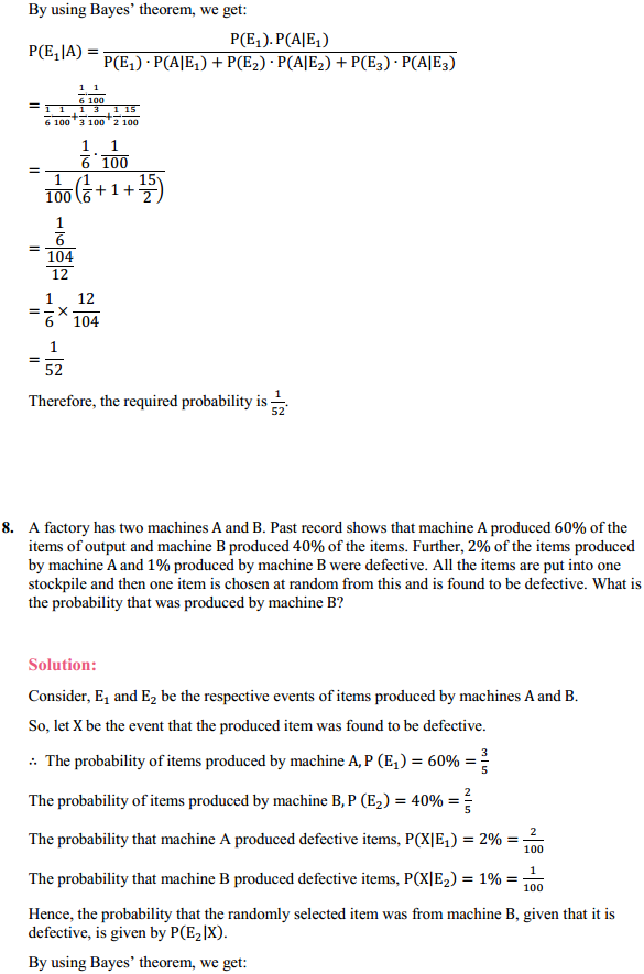 MP Board Class 12th Maths Solutions Chapter 13 Probability Ex 13.3 11