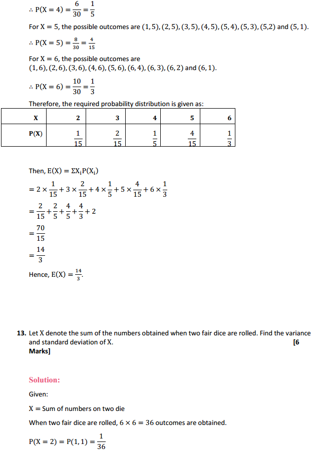 MP Board Class 12th Maths Solutions Chapter 13 Probability Ex 13.4 22