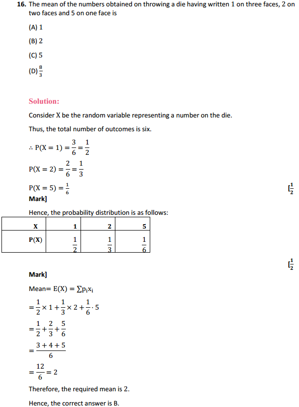MP Board Class 12th Maths Solutions Chapter 13 Probability Ex 13.4 30
