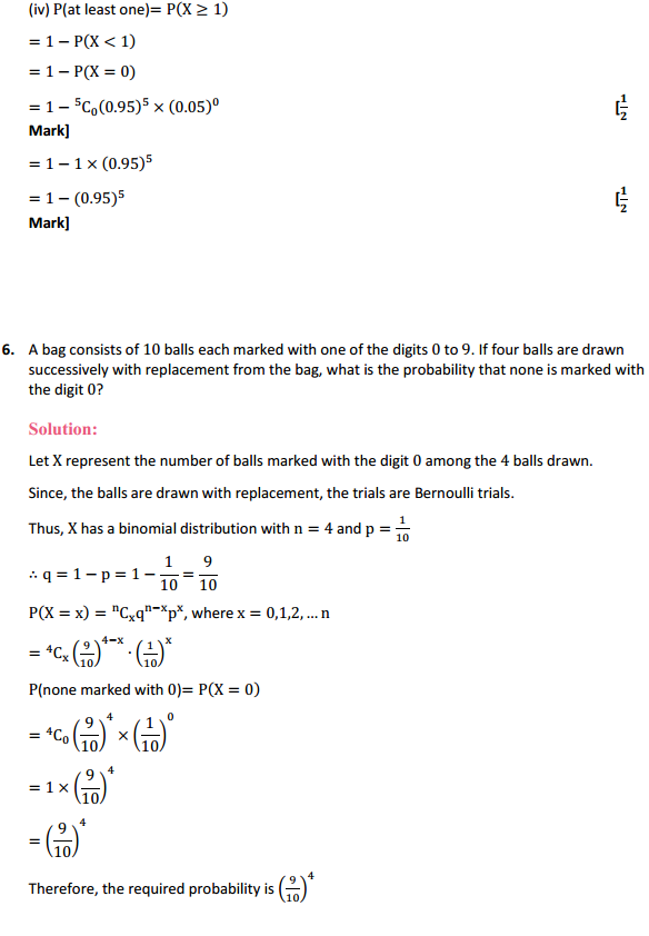 MP Board Class 12th Maths Solutions Chapter 13 Probability Ex 13.5 6