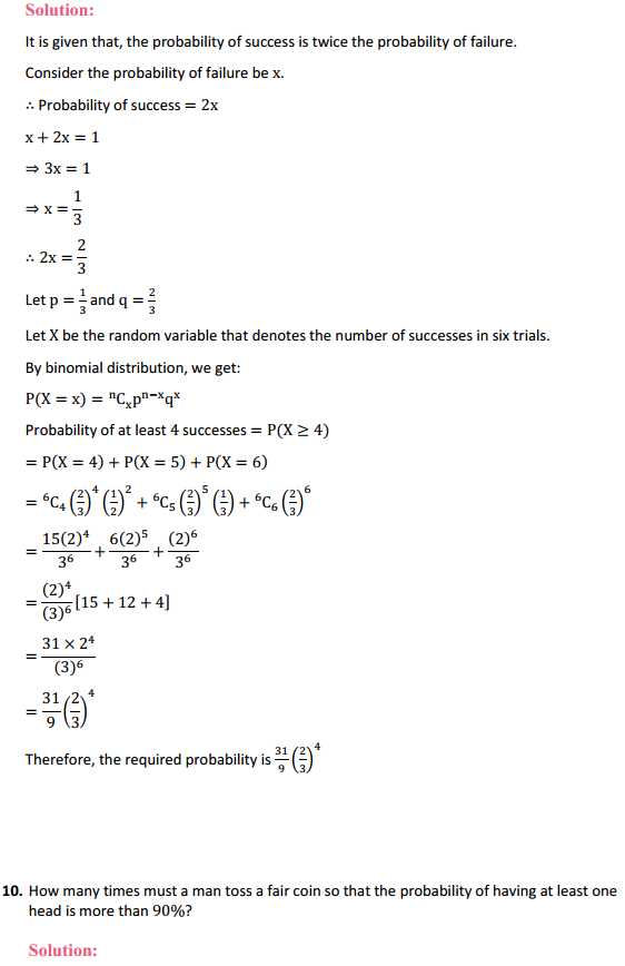 MP Board Class 12th Maths Solutions Chapter 13 Probability Miscellaneous Exercise 11