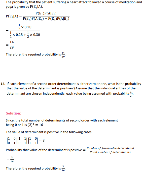 MP Board Class 12th Maths Solutions Chapter 13 Probability Miscellaneous Exercise 19