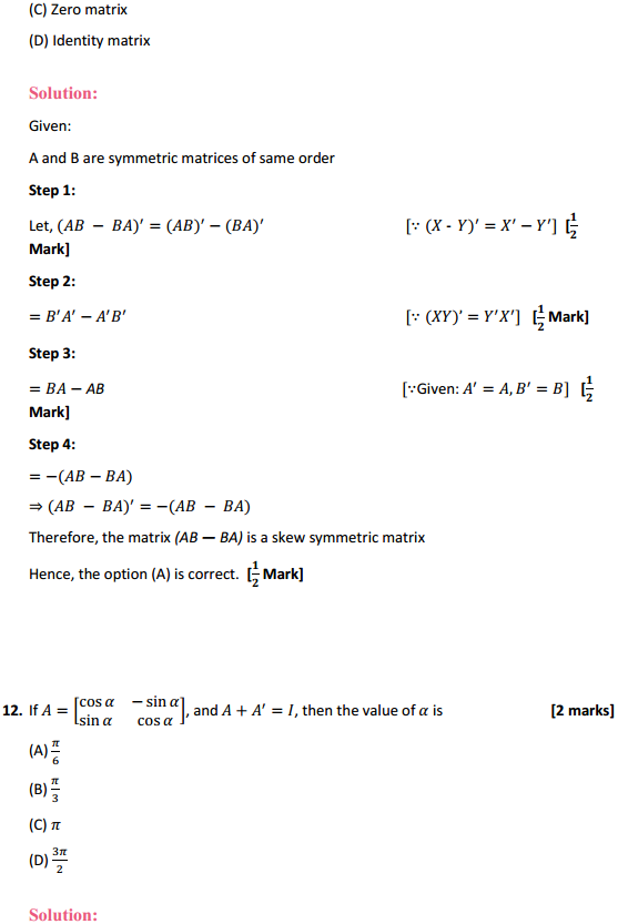 MP Board Class 12th Maths Solutions Chapter 3 Matrices Ex 3.3 19