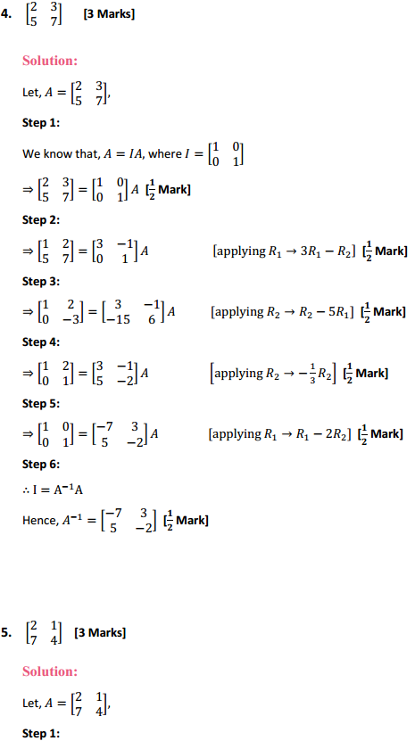 MP Board Class 12th Maths Solutions Chapter 3 Matrices Ex 3.4 4