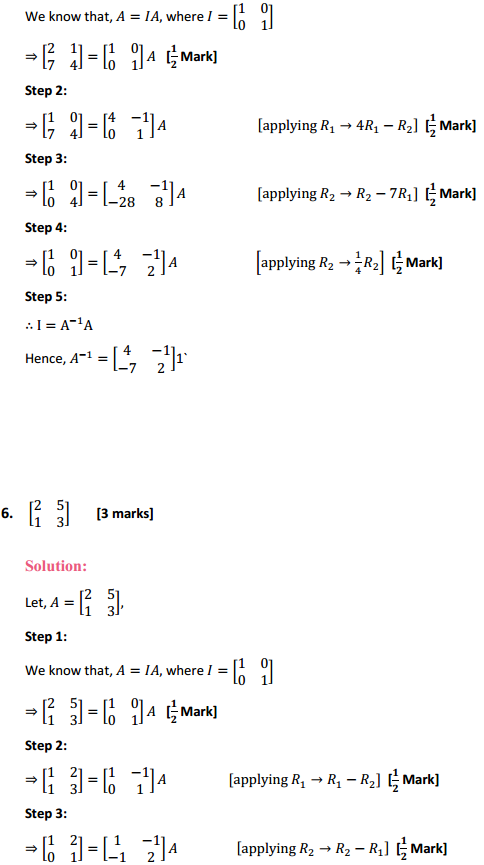 MP Board Class 12th Maths Solutions Chapter 3 Matrices Ex 3.4 5