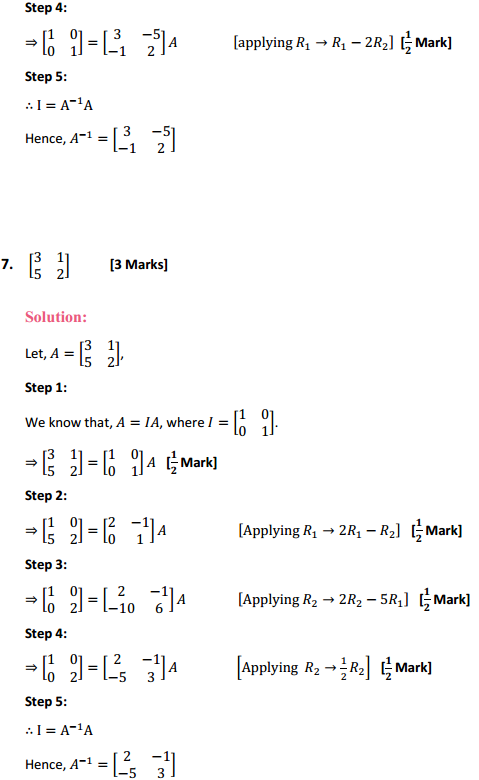 MP Board Class 12th Maths Solutions Chapter 3 Matrices Ex 3.4 6
