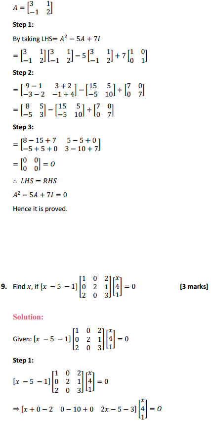 MP Board Class 12th Maths Solutions Chapter 3 Matrices Miscellaneous Exercise 10
