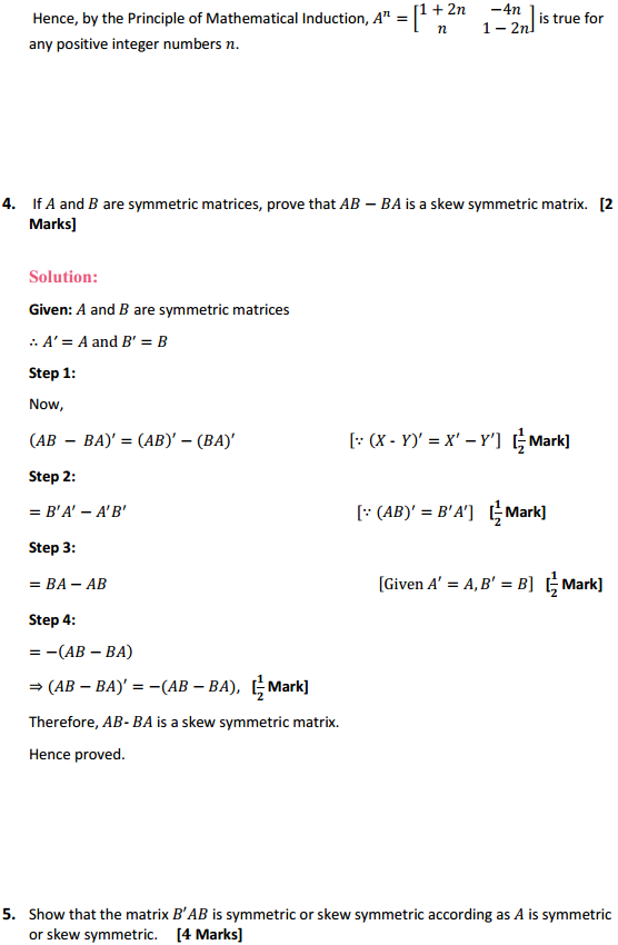MP Board Class 12th Maths Solutions Chapter 3 Matrices Miscellaneous Exercise 6