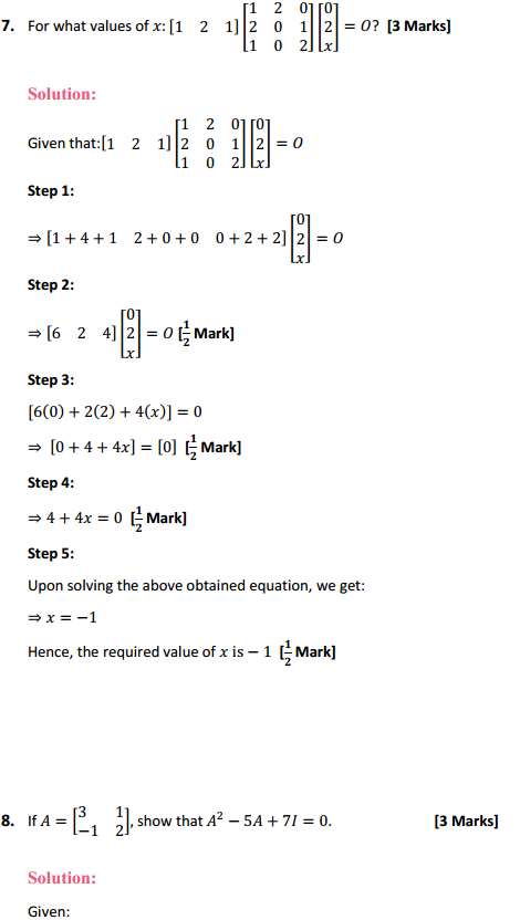 MP Board Class 12th Maths Solutions Chapter 3 Matrices Miscellaneous Exercise 9