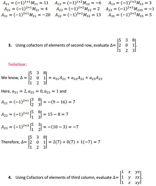 MP Board Class 12th Maths Solutions Chapter 4 Determinants Ex 4.4 5