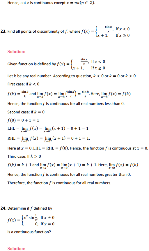 MP Board Class 12th Maths Solutions Chapter 5 Continuity and Differentiability Ex 5.1 26