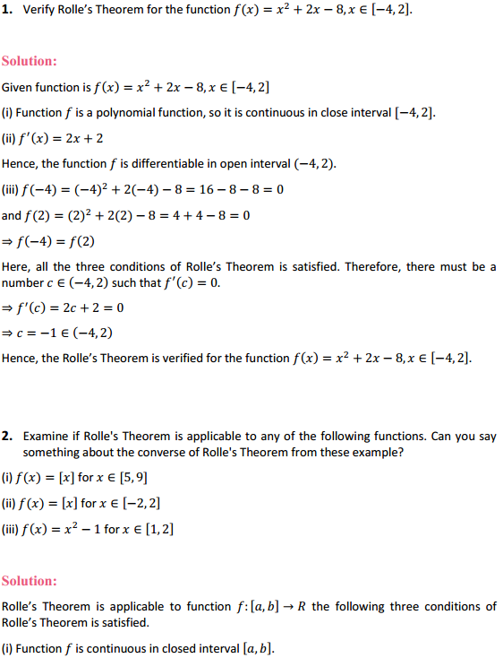 MP Board Class 12th Maths Solutions Chapter 5 Continuity and Differentiability Ex 5.8 1