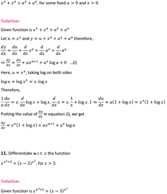 MP Board Class 12th Maths Solutions Chapter 5 Continuity and Differentiability Miscellaneous Exercise 7