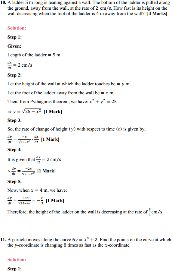 MP Board Class 12th Maths Solutions Chapter 6 Application of Derivatives Ex 6.1 12
