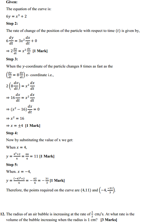 MP Board Class 12th Maths Solutions Chapter 6 Application of Derivatives Ex 6.1 13