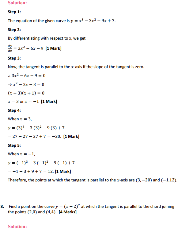 MP Board Class 12th Maths Solutions Chapter 6 Application of Derivatives Ex 6.3 9