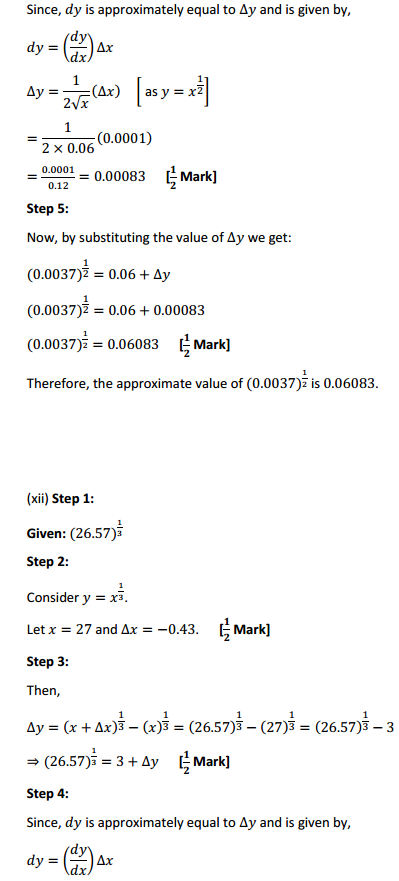 MP Board Class 12th Maths Solutions Chapter 6 Application of Derivatives Ex 6.4 18